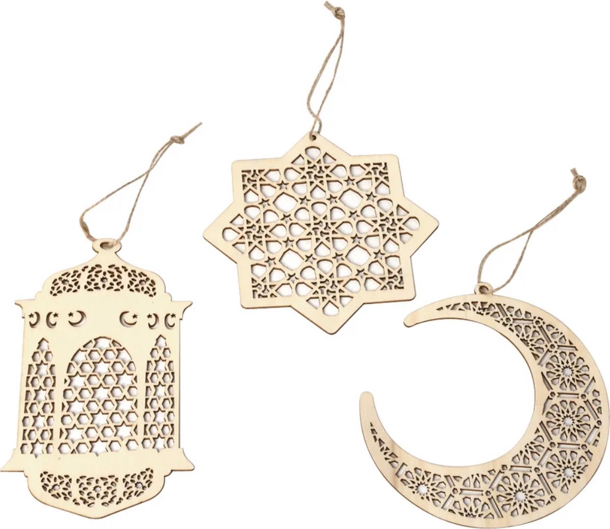 Eid Wooden Pendant Eid Mubarak Ramadan Decoration For Home Islamic Muslim Party Decor Kareem Ramadan And Eid Decor Eid Al Adha | UK