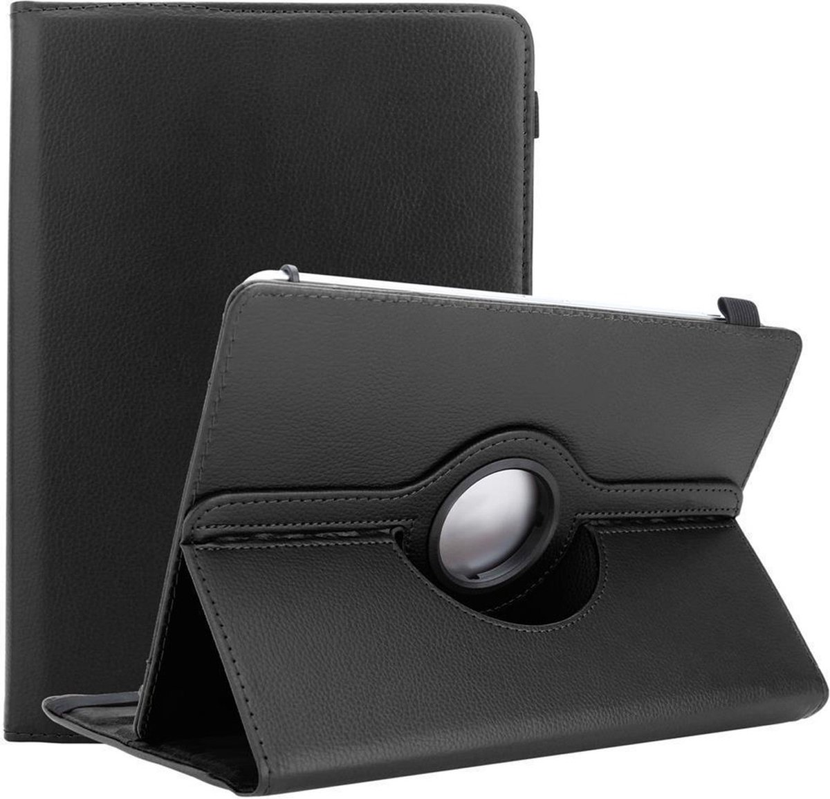 Cadorabo Tablet Hoesje voor Lenovo Tab 4 10 (10.1 inch) in ZWART - 360 graden beschermhoes van imitatieleer met standfunctie en elastische band