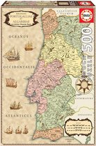 Educa - Legpuzzel - Historische Kaart Portugal - 500 stukjes