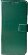 Portemonnee Book Case Hoesje Geschikt voor: Motorola Moto G9 Play & E7 Plus -  groen