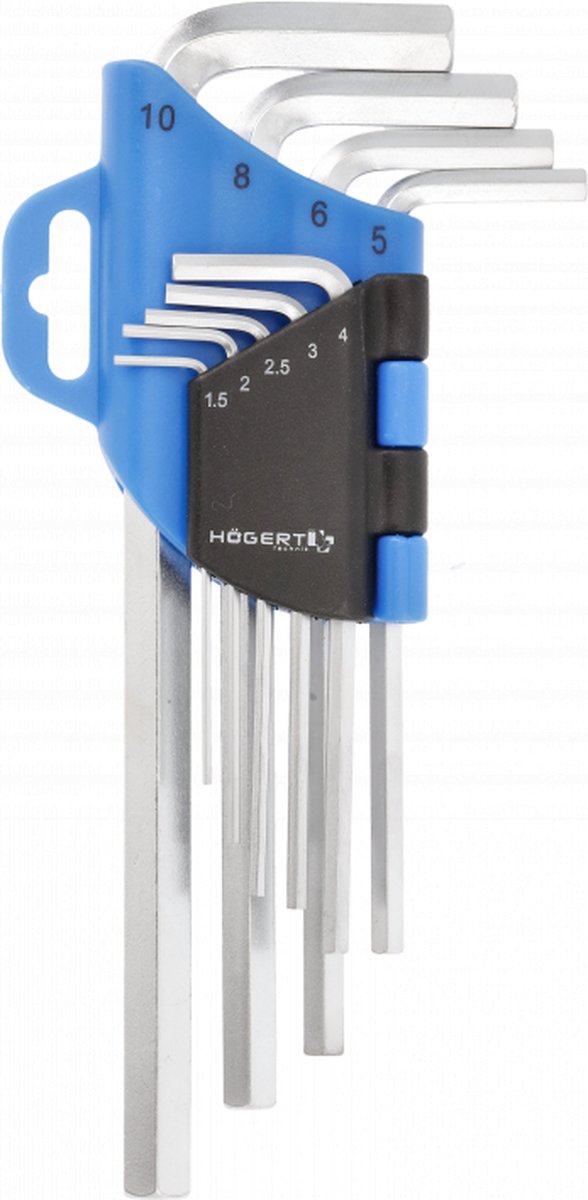 Högert Inbussleutels precisie Inbussleutel 9 stuks CrV 1 5-10 mm