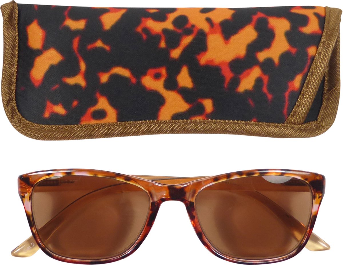 Lilly&June Zonneleesbril Havana/Bruin +1.5 - Met Bijpassend Etui