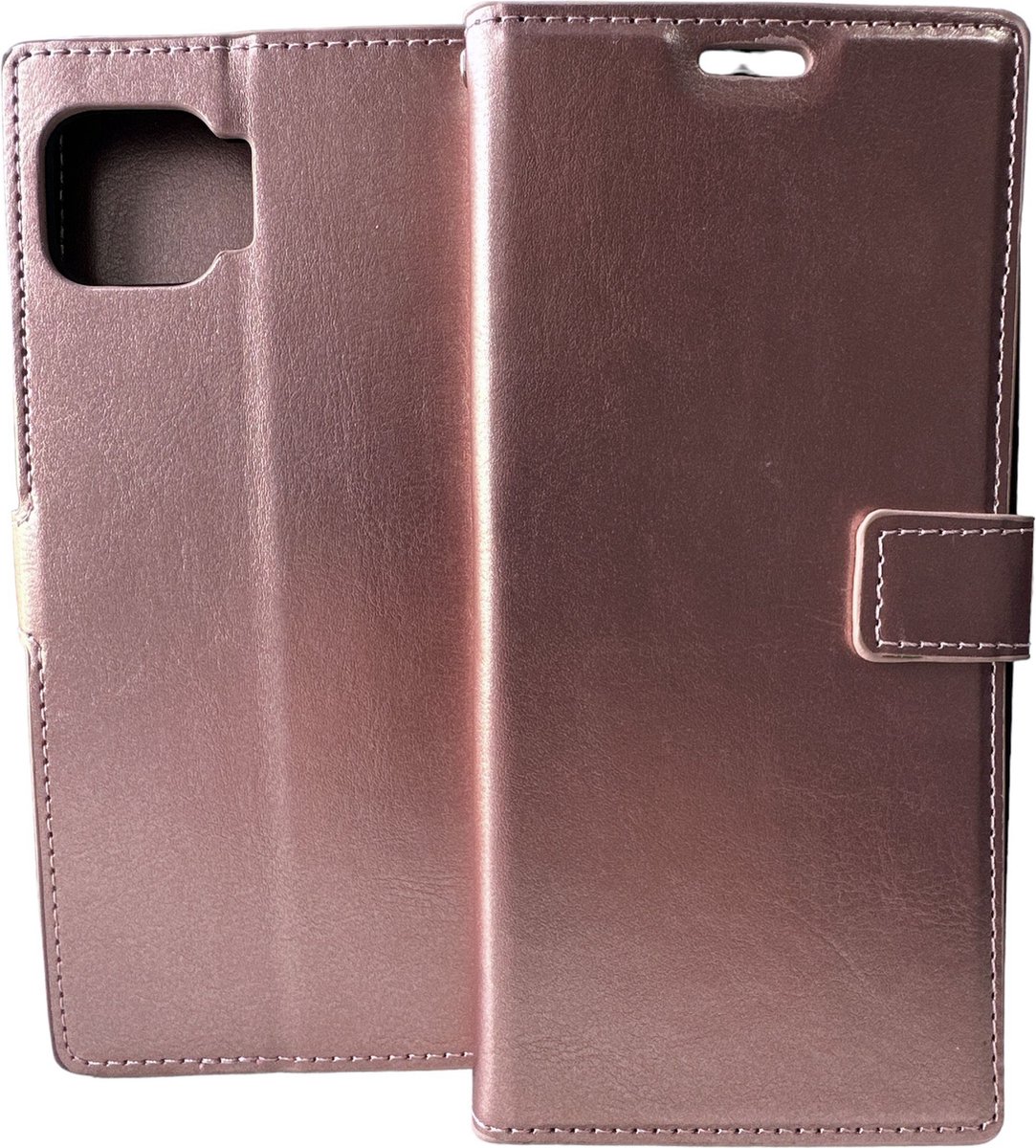 Portemonnee Book Case Hoesje Geschikt voor: Motorola Moto G 5G Plus - rosegoud