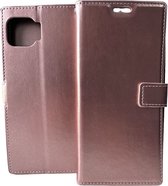 Portemonnee Book Case Hoesje Geschikt voor: Motorola Moto G 5G Plus -  rosegoud