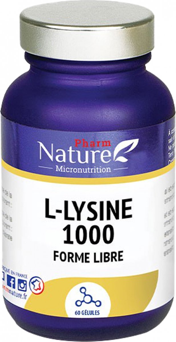 Pharm Nature L-Lysine 1000 Vrije Vorm 60 Capsules