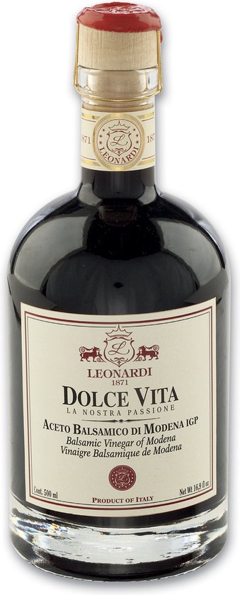 Leonardi di Giovanni - Aceto Balsamico di Modena I.G.P. "Dolce Vita", 4 jaar gerijpt 500 ml