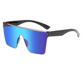 Vierkante Rave Zonnebril - Unisex - Polarized - Blauw