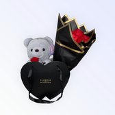 Valentijn cadeautje voor Haar - Valentijn Geschenk - Cadeau voor haar - Rode Rozen - Teddybeer - Uniek Geschenk - Cadeau voor haar