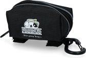 PoopyGo Poepzakhouder - Dispenser voor poepzakjes - Hoogwaardig nylon - Eenvoudig te bevestigen aan de hondenriem - Waterproof - Met klittenband en karabijnhaak - 4x11x6cm