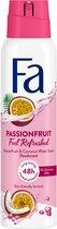 6x Fa Deodorant Spray Passion Fruit 150 ml