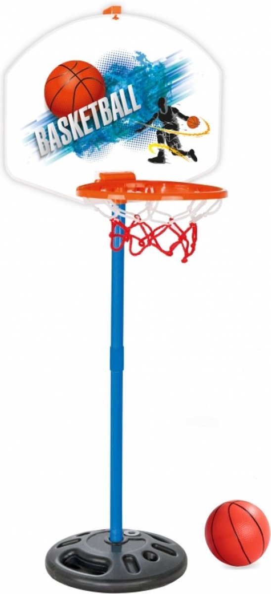 WOOPIE Set Basketbal 117 cm Klassiek + Bal