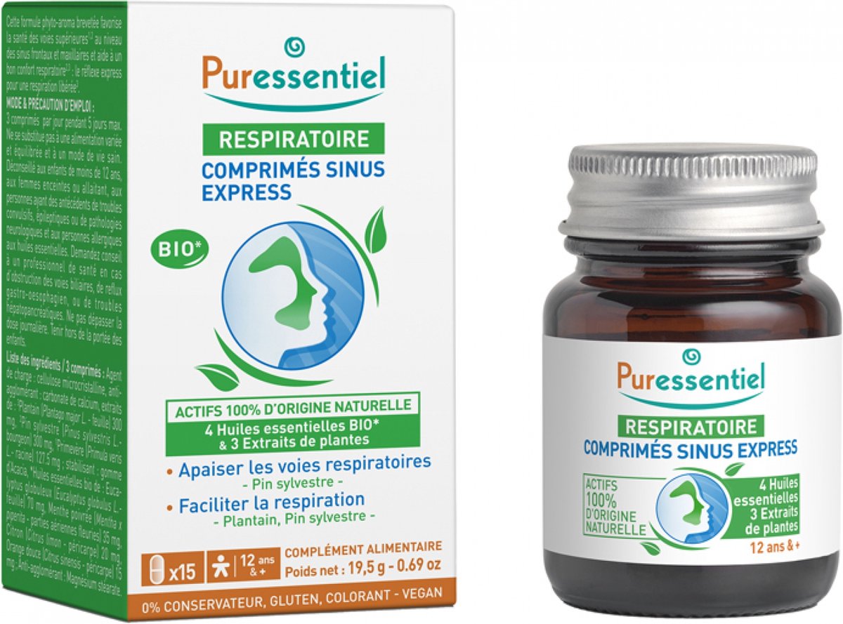 Puressentiel Respiratoire Express Sinus Tabletten 15 Tabletten