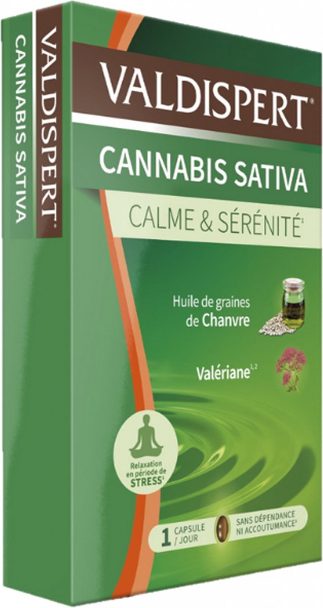 Goedkoopste Valdispert Phyto Cannabis Sativa Calm & Serenity 24 Capsules