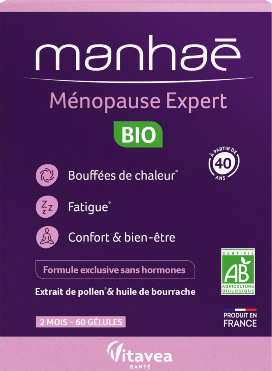 Goedkoopste Vitavea Manhaé Menopause Expert Biologisch 60 Capsules