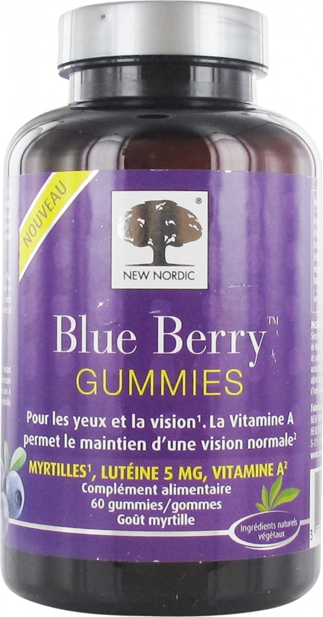 New Nordic Blue Berry 60 Gummies