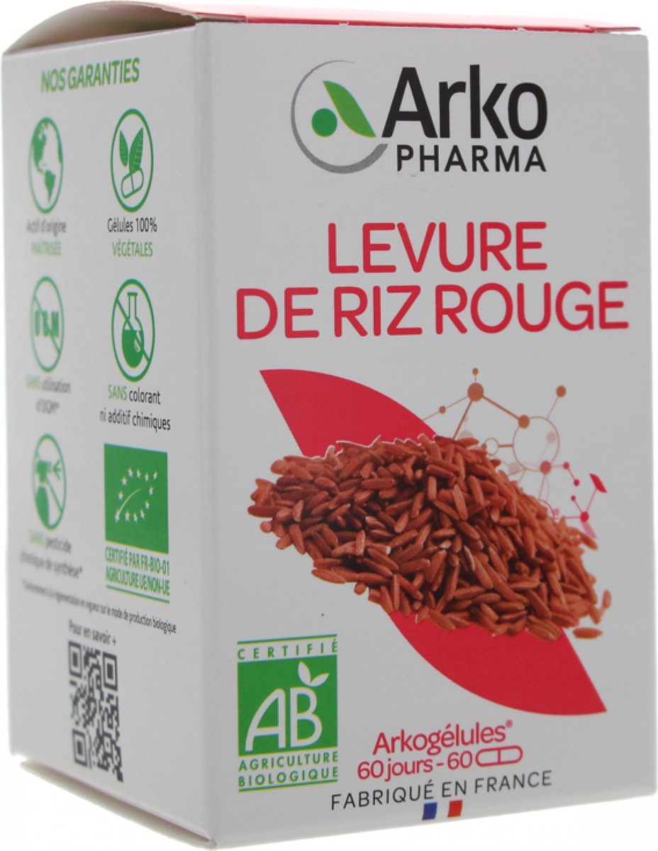 Goedkoopste Arkopharma Arkogélules Levure de Riz Rouge Bio 60 Gélules