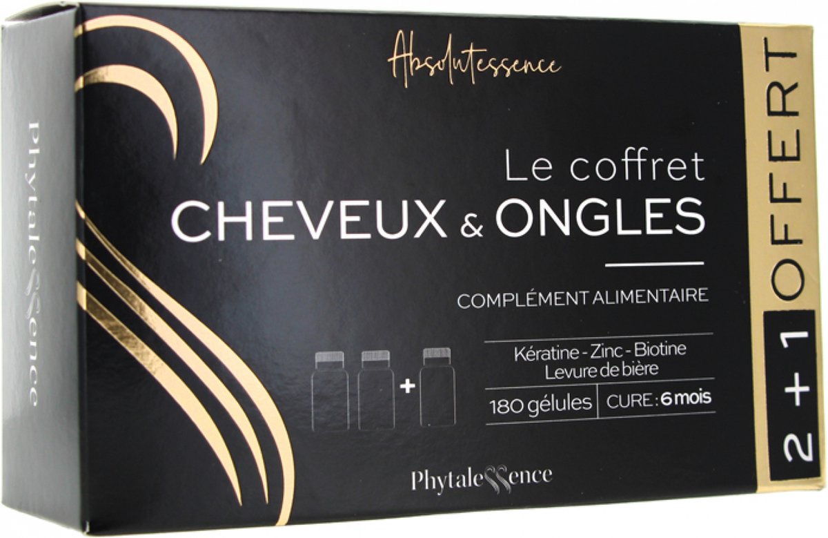 Goedkoopste Phytalessence Haar & Nagels Set van 3 x 60 Capsules