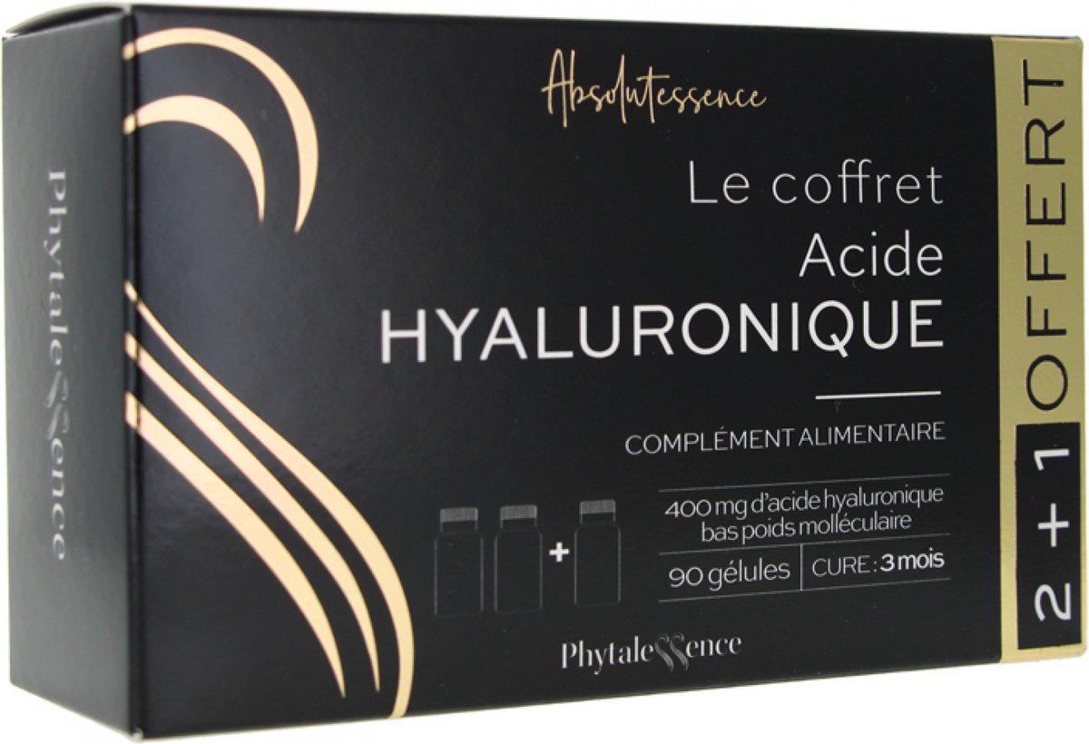 Goedkoopste Phytalessence Hyaluronzuur 400 mg Verpakking van 3 x 30 Capsules