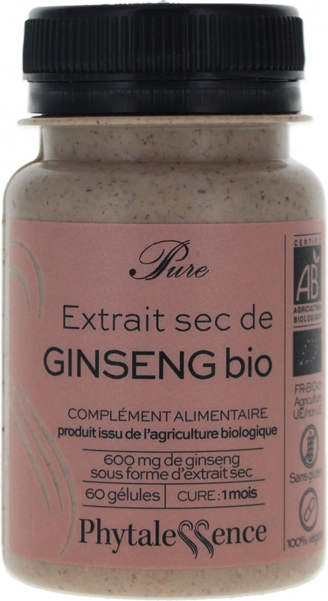 Phytalessence Puur Organische Ginseng 60 Capsules