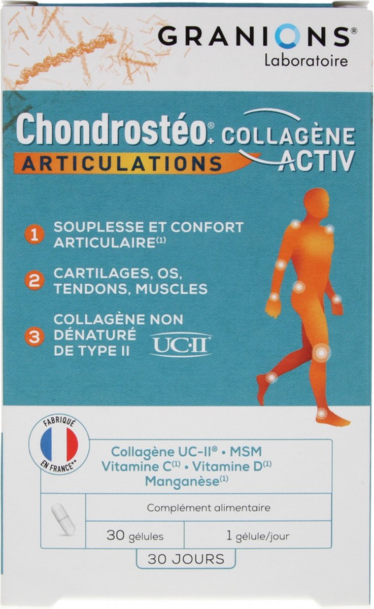 Goedkoopste Granions Chondrostéo Articulations Collagène Activ 30 Capsules