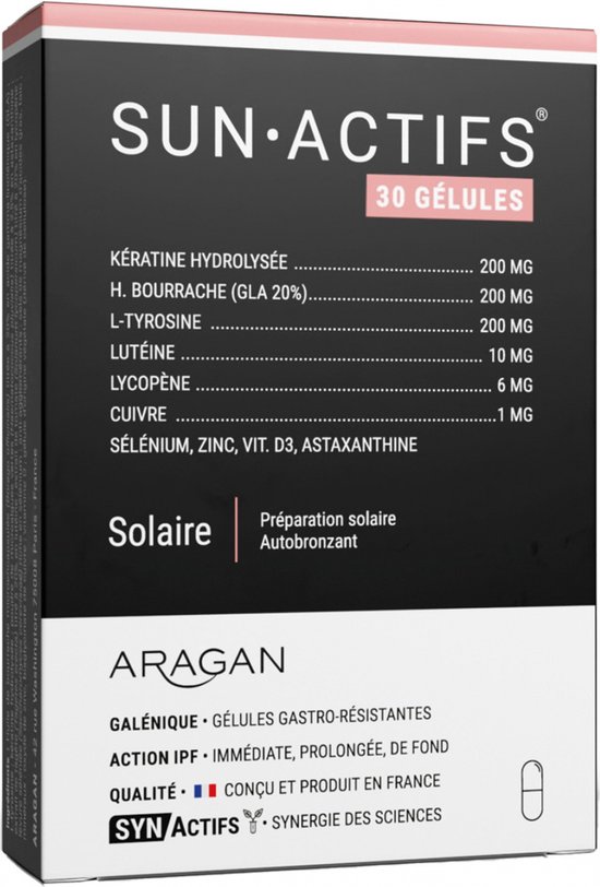 Complément Alimentaire ARAGAN DYN-ACTIFS Anti-fatigue - 30 Gélules, Date De Péremption 04/27