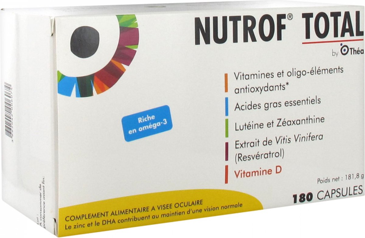 Goedkoopste Théa Nutrof Totaal 180 Capsules