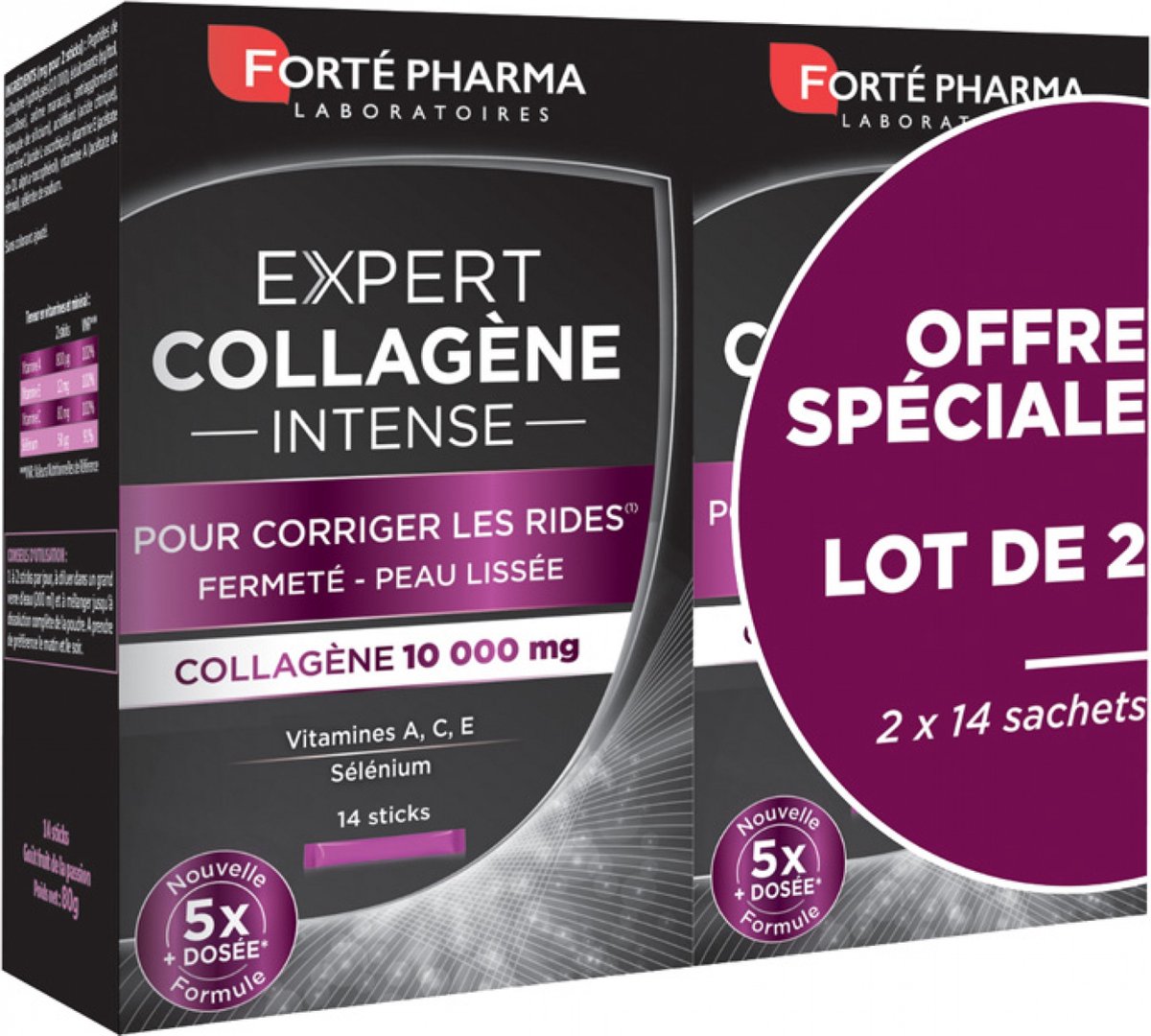 Goedkoopste Forté Pharma Expert Collageen Intens Set van 2 x 14 Sticks