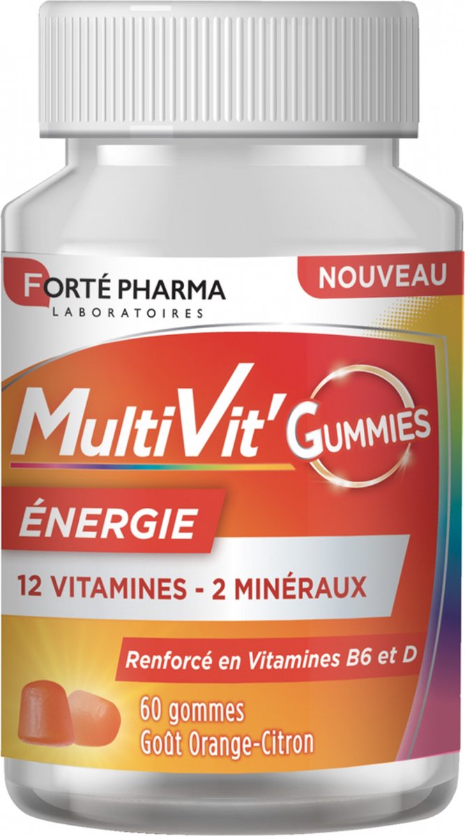Goedkoopste Forté Pharma Multivit' Energie 60 Gummies