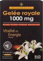 S.I.D Nutrition Oligoroyal Royal Jelly 1000 mg Vitaliteit en Energie 20 Flacons