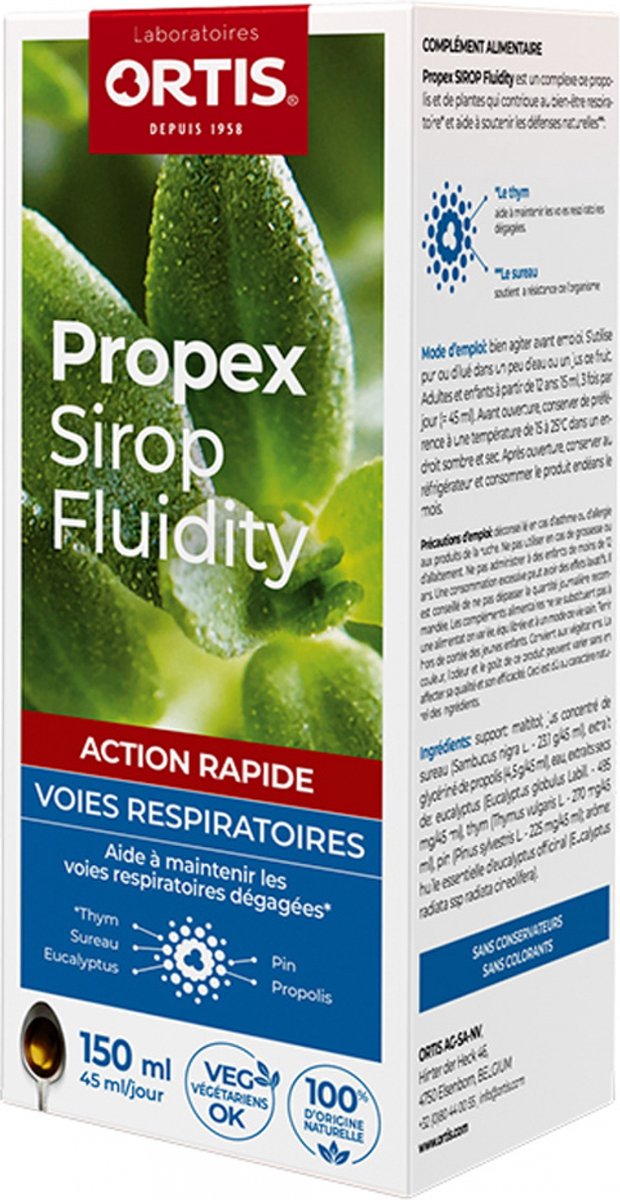 Goedkoopste Ortis Propex Fluidity Siroop 150ML
