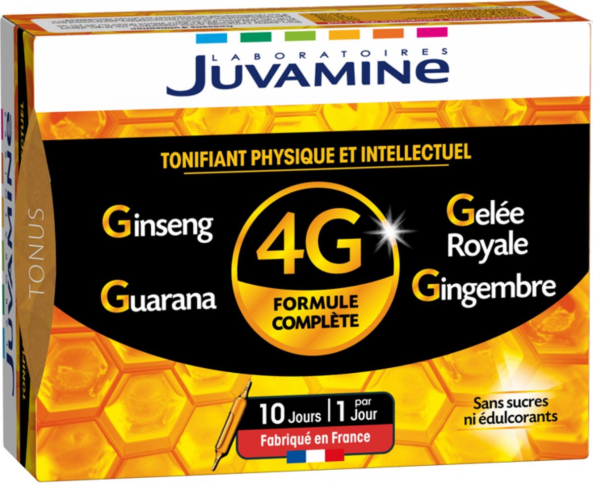 Goedkoopste Juvamine 4G Ginseng Royal Jelly Guarana Gember 10 Ampullen