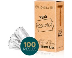 Safety Razor Scheermesjes Sharpness 1 – 100 stuks Platinum Navulmesjes – Vrouwen – Duurzaam Scheren – Double Edge Blades – Zero Waste – Kerst Cadeau