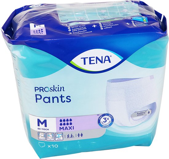 TENA Proskin Pants Maxi - Medium, 10 stuks . Voordeelbundel met 4 verpakkingen