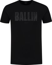 Ballin Amsterdam - Heren Slim fit T-shirts Crewneck SS - Black - Maat L