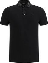 Ballin Amsterdam - Heren Slim fit T-shirts Polo SS - Black - Maat XL