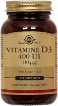 Solgar Vitamine D3 400 IU (10mcg) 250 Capsules