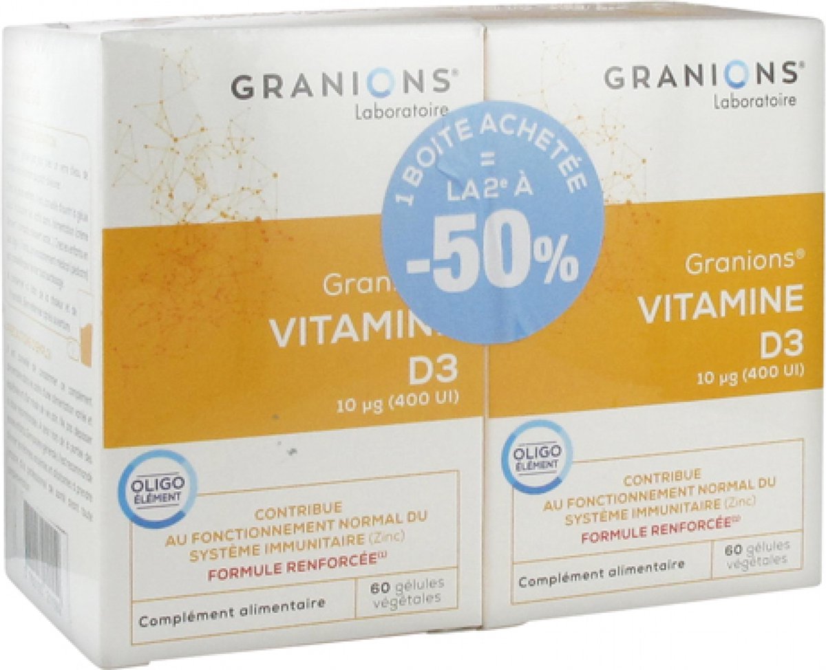 Granions Vitamine D3 Set van 2 x 60 Capsules