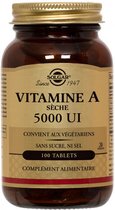 Dry Vitamin A (palmitate) Solgar 5000 iu (100 tablets)