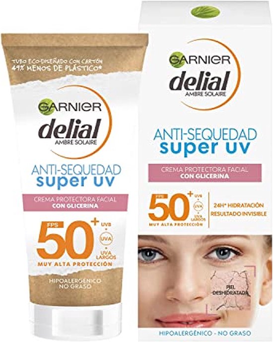 Garnier Delial Ambre Solaire gezichtszonnebrand SPF50+ 50 ml bol