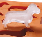 IJsklontjes Teckel - IJsblokjesvorm - IJsblokjes - Siliconen IJsblokjesvorm - IJsblok Teckel - IJsblokjesvorm Hond - Warm of koud te gebruiken - IJs & Chocolade Honden - Herbruikbaar - BPA Vrij -