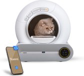 Nuvona Zelfreinigende Kattenbak - XXL - Automatische Kattenbak - Inclusief App & Led touch - Met kattenbakmat en 5 rollen opvangzakjes - 65L
