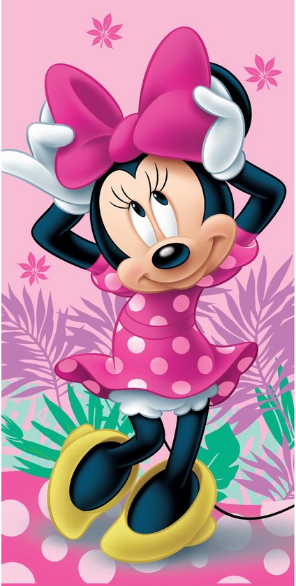 Disney Minnie Mouse - Strandlaken - 70 x 140 cm - Roze