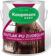 Koopmans Houtlak PU | 2,5 L | Blank Zijdeglans | Slijtvast | Goed Reinigbaar | Lak