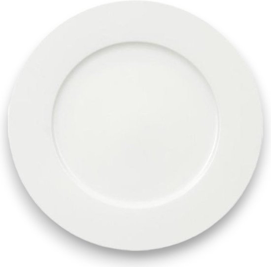 Luxe Borden - 32 cm - 6 Stuks - Wit - Horeca - Set - Pack - Witte Borden - Kwaliteit - Porselein - Dinerbord - Ontbijtbord - Lunchbord