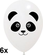 Panda ballonnen, 6 stuks, 30 cm