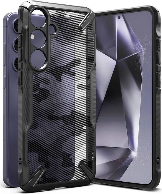 Ringke - Samsung Galaxy S24 Plus - Coque arrière Fusion X Camo - Zwart