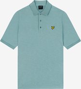 Slub Polo T-Shirt - Blauw - M