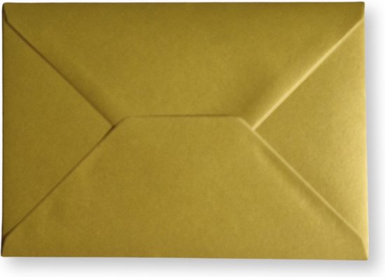 Cards & Crafts 50 Luxe metallic enveloppen - C6 - goud - 110grams - 162x114mm