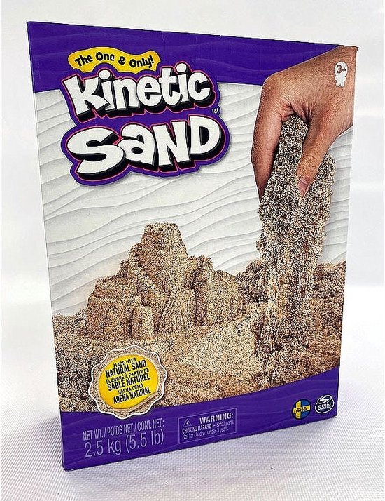 Kinetic Sand - Kneedbaar Speelzand - Bruin - 0,9 kg origineel Kinetic Sand - Sensorisch speelgoed