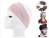 Cabantis Premium Sport Haarband - Hoofddeksel - Yoga - Haarband Heren - Haarband Dames - Stretch - Zalmroze